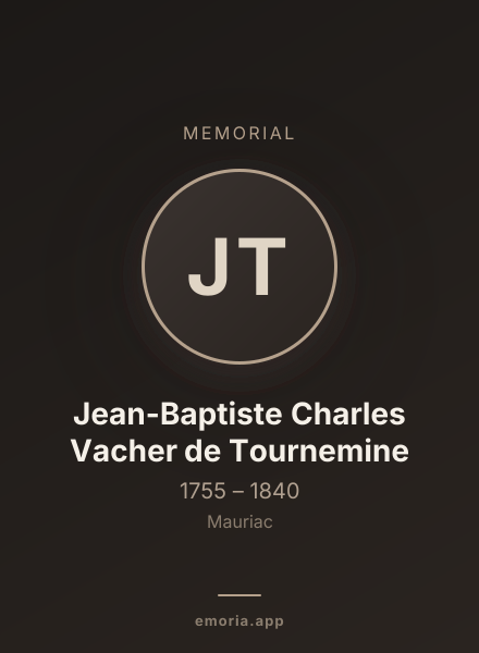 Memorial portrait of Jean-Baptiste Charles Vacher de Tournemine