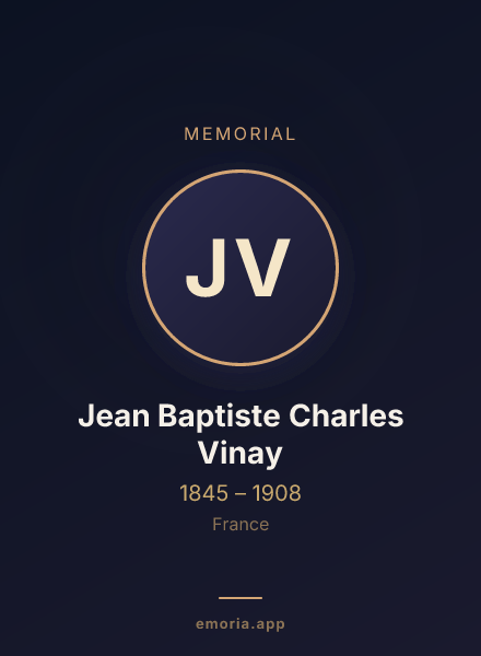 Memorial portrait of Jean Baptiste Charles Vinay