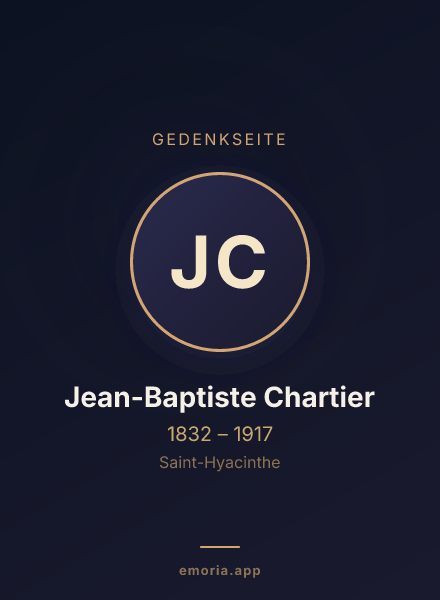 Gedenkportrait von Jean-Baptiste Chartier