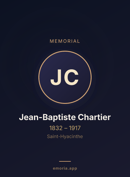 Memorial portrait of Jean-Baptiste Chartier