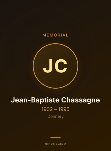 Memorial portrait of Jean-Baptiste Chassagne