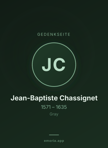 Gedenkportrait von Jean-Baptiste Chassignet