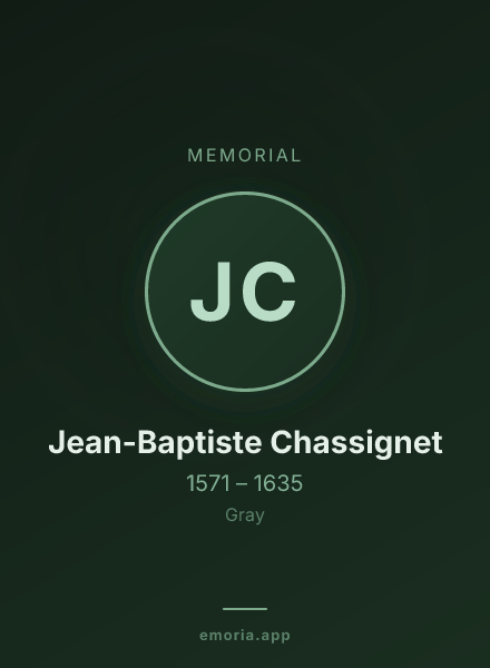 Memorial portrait of Jean-Baptiste Chassignet