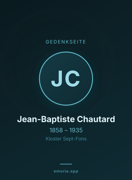 Gedenkportrait von Jean-Baptiste Chautard