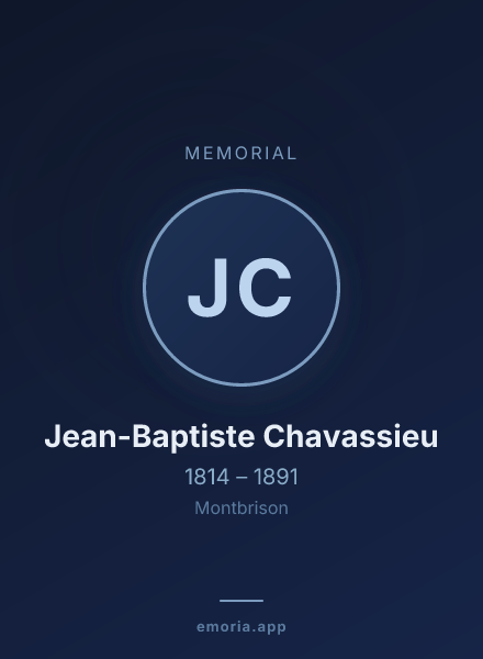 Memorial portrait of Jean-Baptiste Chavassieu