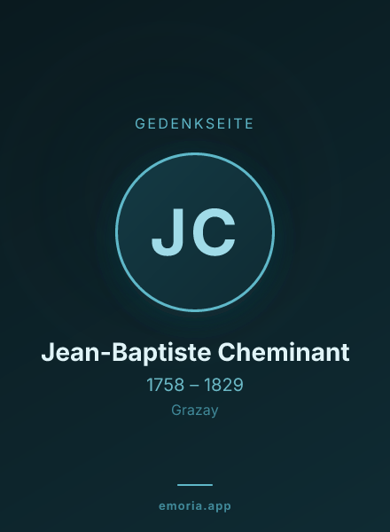 Gedenkportrait von Jean-Baptiste Cheminant
