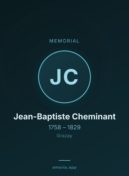 Memorial portrait of Jean-Baptiste Cheminant