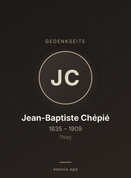 Gedenkportrait von Jean-Baptiste Chépié