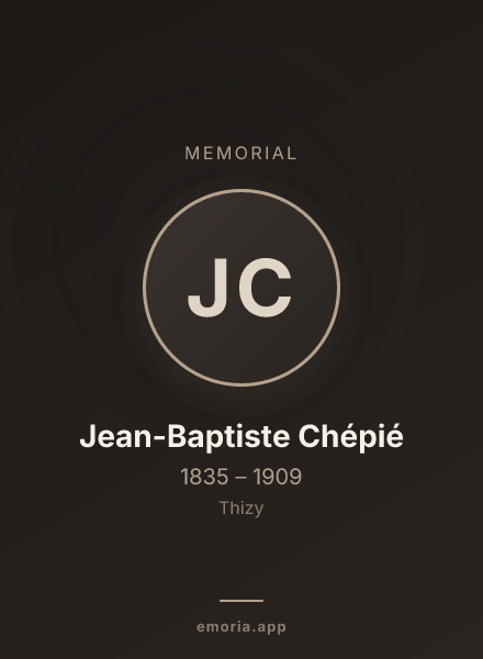 Memorial portrait of Jean-Baptiste Chépié