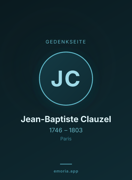 Gedenkportrait von Jean-Baptiste Clauzel