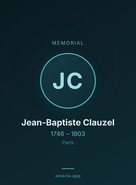 Memorial portrait of Jean-Baptiste Clauzel