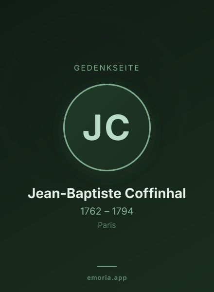 Gedenkportrait von Jean-Baptiste Coffinhal
