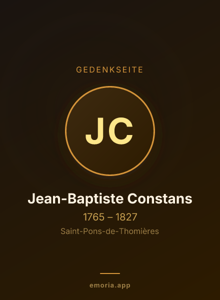 Gedenkportrait von Jean-Baptiste Constans