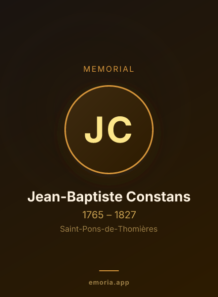 Memorial portrait of Jean-Baptiste Constans