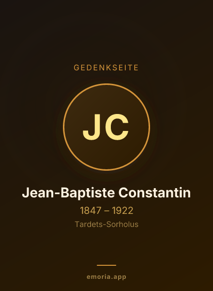 Gedenkportrait von Jean-Baptiste Constantin