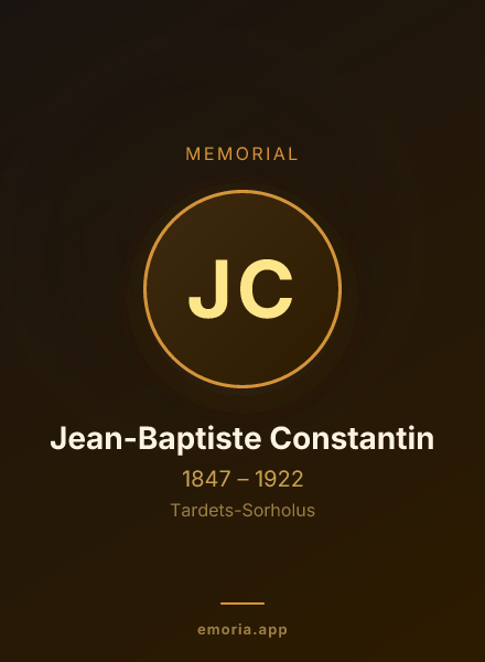 Memorial portrait of Jean-Baptiste Constantin