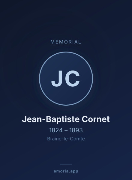 Memorial portrait of Jean-Baptiste Cornet