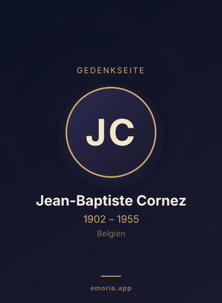 Gedenkportrait von Jean-Baptiste Cornez