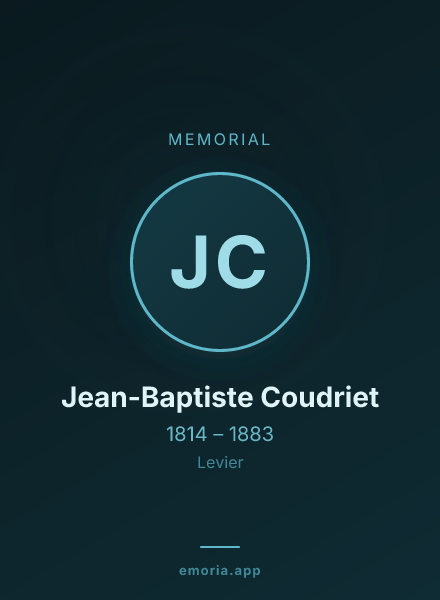 Memorial portrait of Jean-Baptiste Coudriet