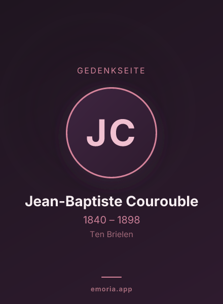 Gedenkportrait von Jean-Baptiste Courouble