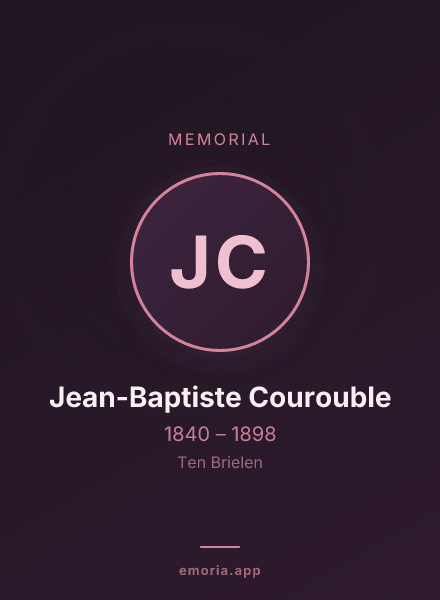 Memorial portrait of Jean-Baptiste Courouble