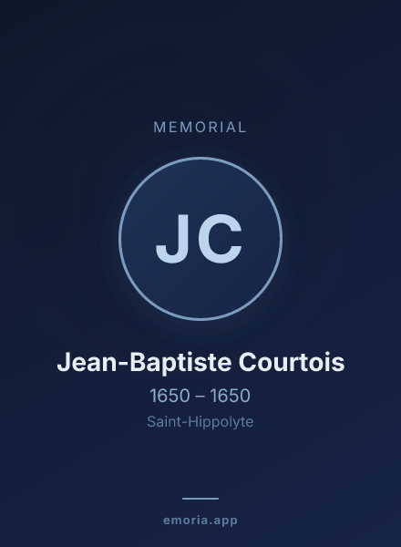 Memorial portrait of Jean-Baptiste Courtois