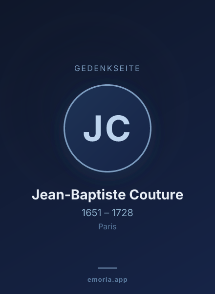Gedenkportrait von Jean-Baptiste Couture
