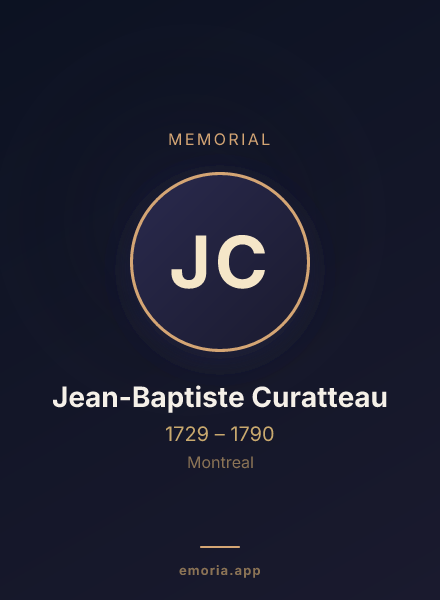 Memorial portrait of Jean-Baptiste Curatteau