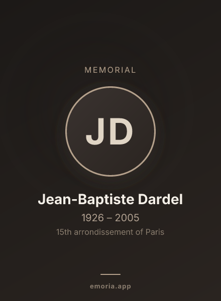 Memorial portrait of Jean-Baptiste Dardel