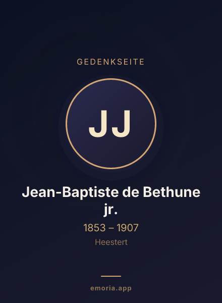 Gedenkportrait von Jean-Baptiste de Bethune jr.
