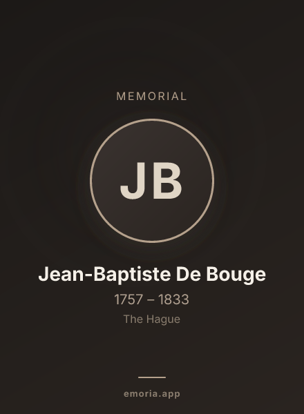 Memorial portrait of Jean-Baptiste De Bouge