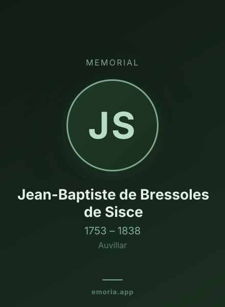 Memorial portrait of Jean-Baptiste de Bressoles de Sisce