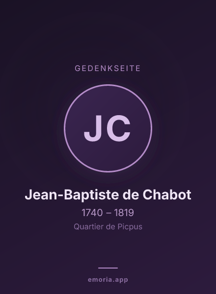Gedenkportrait von Jean-Baptiste de Chabot