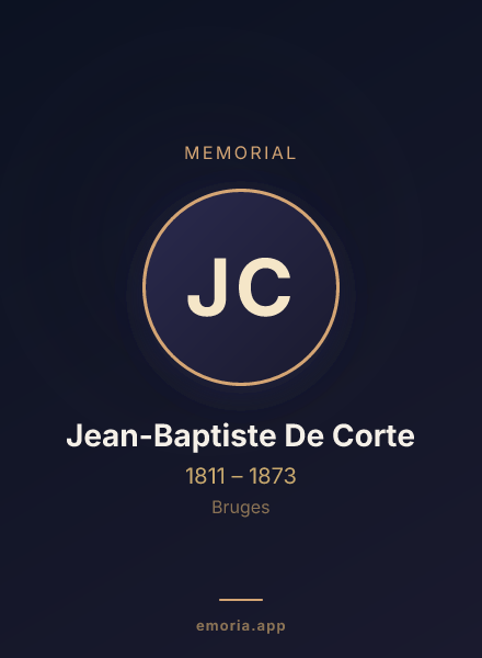 Memorial portrait of Jean-Baptiste De Corte