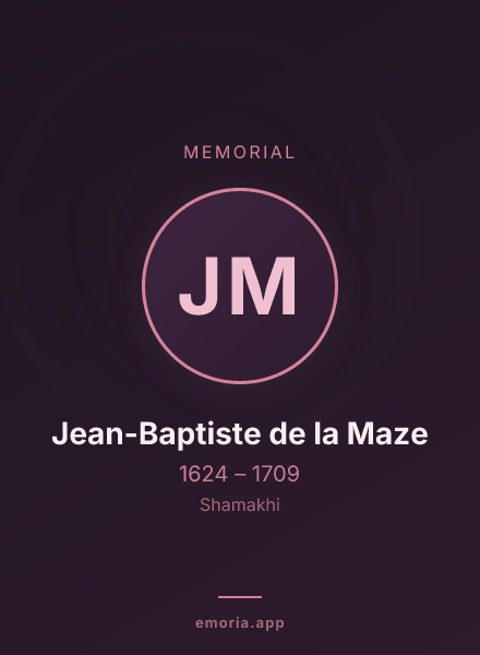 Memorial portrait of Jean-Baptiste de la Maze