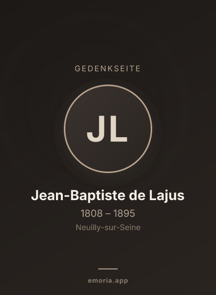 Gedenkportrait von Jean-Baptiste de Lajus