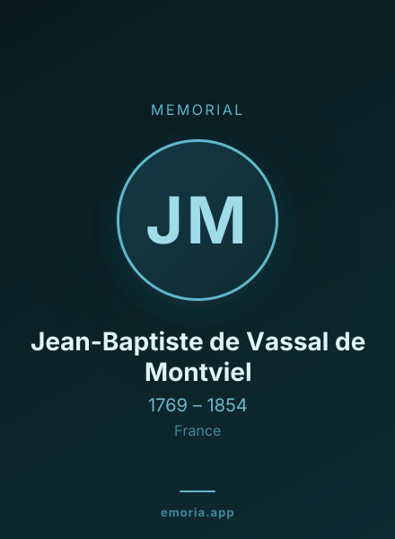 Memorial portrait of Jean-Baptiste de Vassal de Montviel