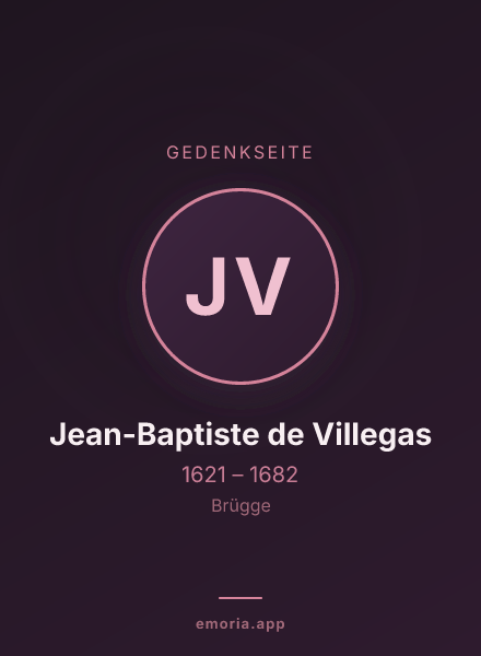 Gedenkportrait von Jean-Baptiste de Villegas