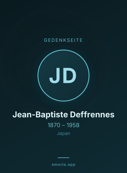 Gedenkportrait von Jean-Baptiste Deffrennes