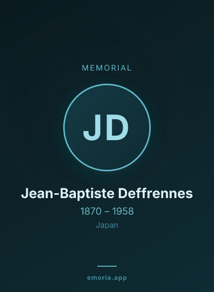 Memorial portrait of Jean-Baptiste Deffrennes