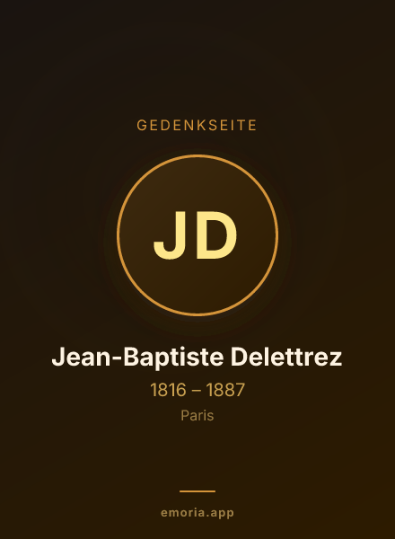 Gedenkportrait von Jean-Baptiste Delettrez