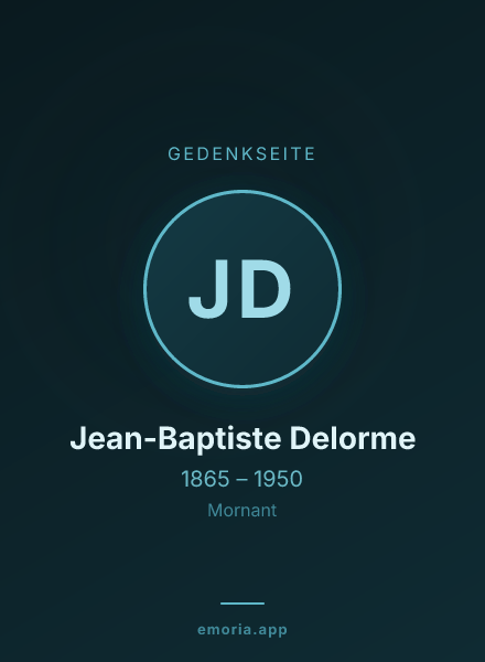 Gedenkportrait von Jean-Baptiste Delorme