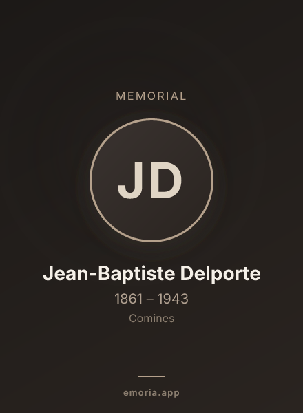 Memorial portrait of Jean-Baptiste Delporte