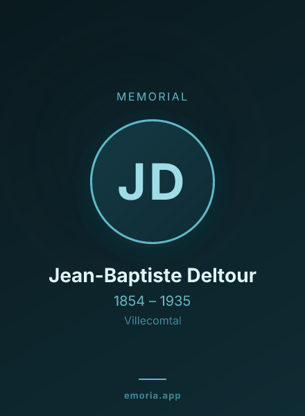 Memorial portrait of Jean-Baptiste Deltour