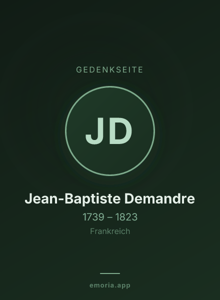 Gedenkportrait von Jean-Baptiste Demandre