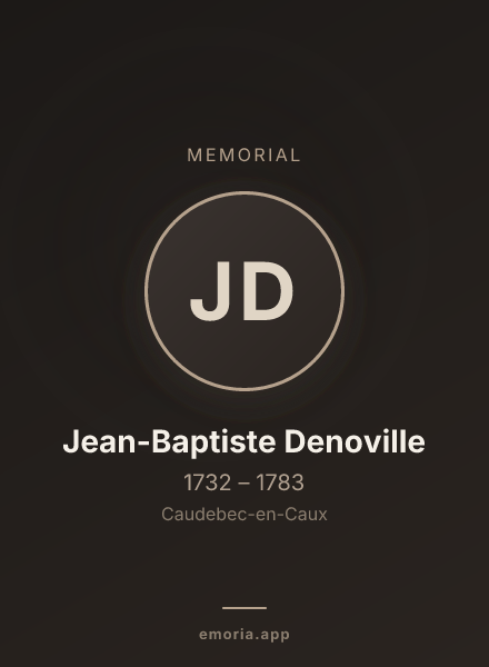 Memorial portrait of Jean-Baptiste Denoville
