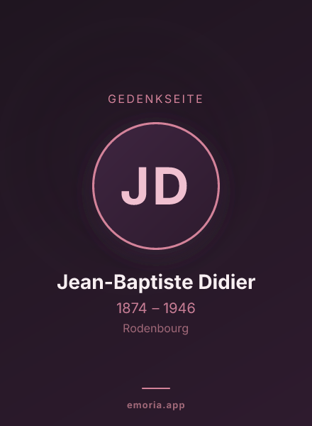 Gedenkportrait von Jean-Baptiste Didier