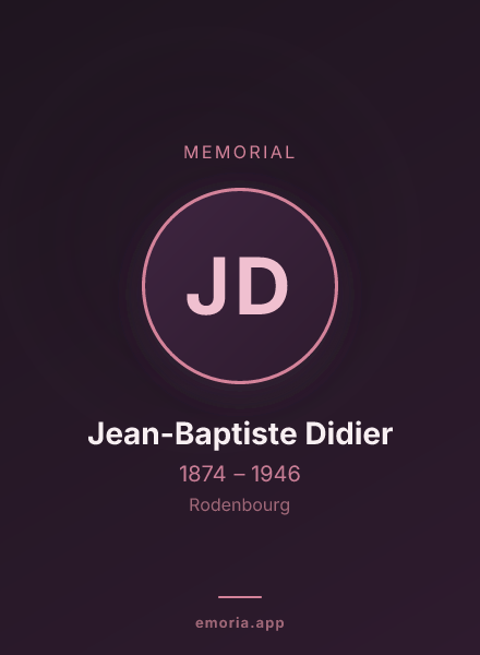 Memorial portrait of Jean-Baptiste Didier