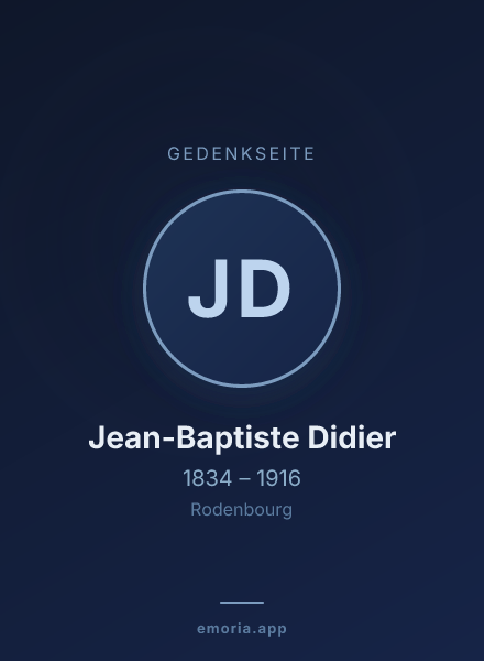 Gedenkportrait von Jean-Baptiste Didier