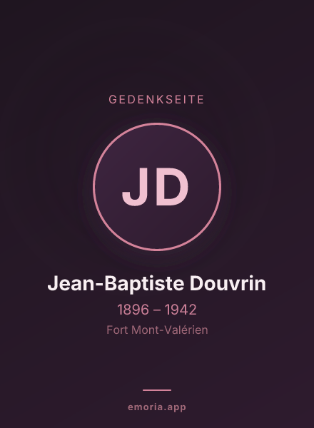Gedenkportrait von Jean-Baptiste Douvrin